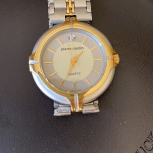 Vintage Solitary Diamond, Quartz Watch, Pierre Cardin, Unisex, 001-6L32